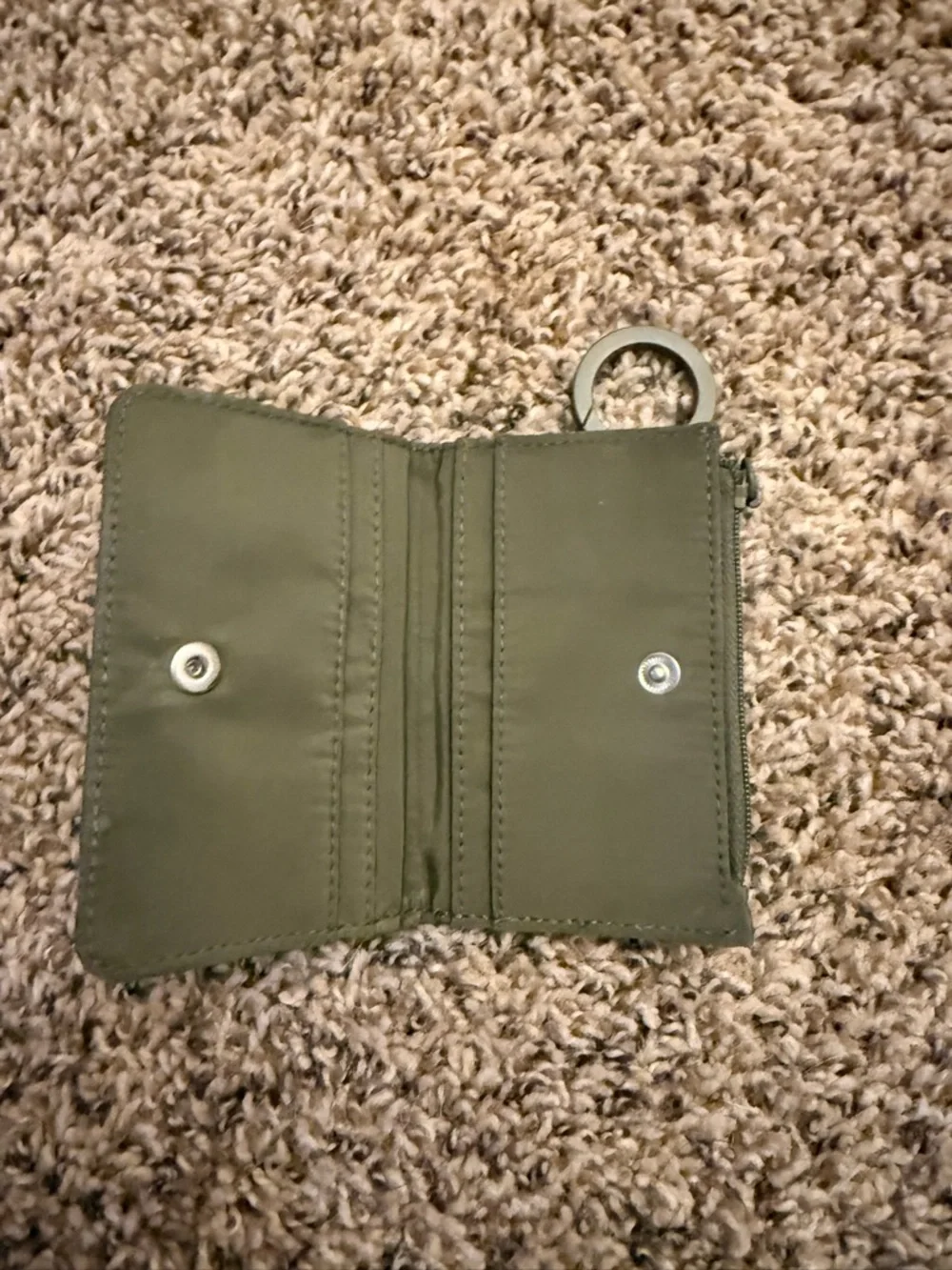 Victoria's Secret Olive Green Keychain Wallet - Picture 3 of 3